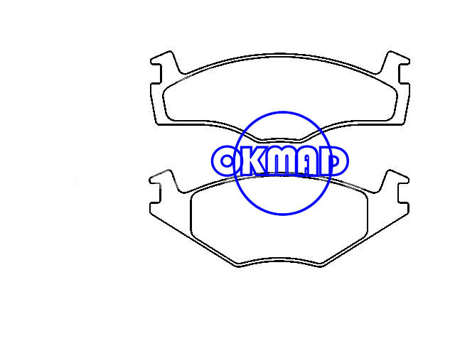 VW Golf Jetta Passat Santana Scirocco Quantum Rabbit Brake pad FMSI:7168-D158 7126-D206 OEM:321698151B FDB242 WVA:20596 20597 20603, F158A